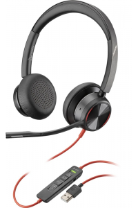 Obrázok pre POLY Blackwire 8225 Sluchátka s mikrofonem Kabel Přes hlavu Kancelář / call centrum USB Typ-A Černá