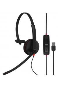 Obrázok pre POLY Blackwire C3210 Sluchátka s mikrofonem Kabel Přes hlavu Hovory/hudba USB Typ-A Černá, Červená
