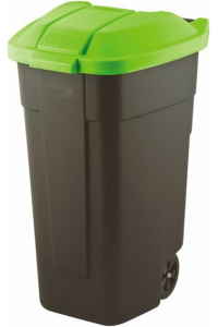 Obrázok pre Curver 214125 odpadkový koš 110 l Obdélníkový Plast Černá, Zelená