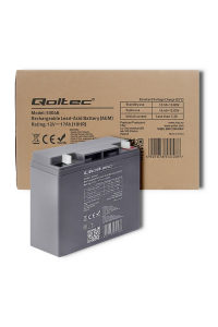 Obrázok pre Qoltec 53046 AGM baterie | 12V | 17 Ah | max. 255A