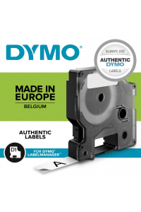Obrázok pre DYMO D1 Standard - Black on White - 19mm páska pro tvorbu štítků Černá na bílé