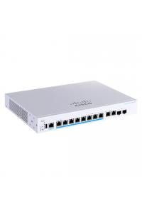 Obrázok pre Cisco CBS350 Řízený L3 2.5G Ethernet (100/1000/2500) Podpora napájení po Ethernetu (PoE) 1U Černá, Šedá