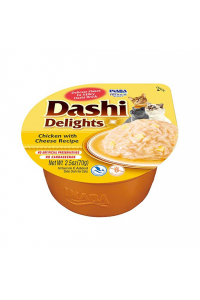 Obrázok pre INABA Dashi Delights Chicken with cheese in broth - pamlsek pro kočky - 70g