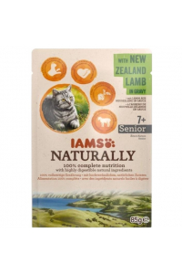 Obrázok pre IAMS Naturally Senior with New Zealand lamb in gravy - mokré krmivo pro kočky - 85g