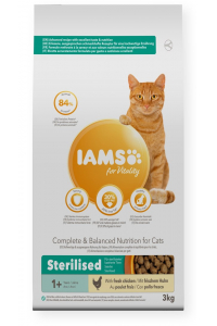 Obrázok pre IAMS for Vitality Adult Sterilised with fresh chicken - suché krmivo pro kočky - 3kg