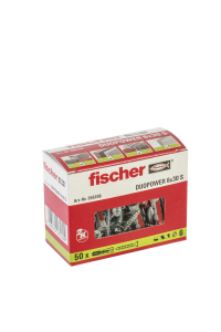 Obrázok pre Fischer DUOPOWER 6 x 30 S 50 kusů Expanzní kotva 30 mm