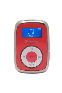 Obrázok pre Denver MPS-316R MP3/MP4 přehrávač MP3 přehrávač 16 GB Metalická, Červená, Bílá