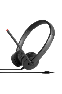 Obrázok pre Lenovo Stereo Analog Sluchátka s mikrofonem Kabel Přes hlavu Kancelář / call centrum Černá