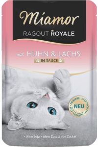 Obrázok pre MIAMOR Ragout Royale Chicken and salmon in sauce - mokré krmivo pro kočky - 100g