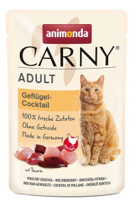 Obrázok pre ANIMONDA Carny Adult Poultry cocktail - mokré krmivo pro kočky - 85g