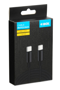 Obrázok pre iBOX IKUTC USB-C kabel 60W 1m Černý