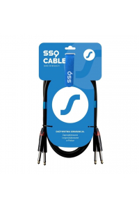 Obrázok pre SSQ JMJM3 - Kabel 2x Jack mono 6,3 mm - 2x Jack mono 6,3 mm, 3 m