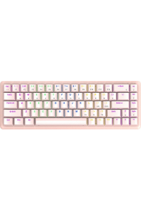 Obrázok pre Drátová mechanická klávesnice - Rampage REBEL Pink