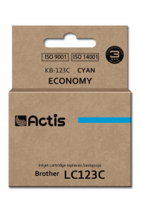 Obrázok pre Actis KB-123C inkoust (náhradní Brother LC123C/LC121C; standardní; 10 ml; modrý)