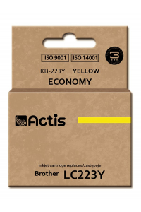 Obrázok pre Actis KB-223Y inkoust (náhrada za Brother LC223Y; standardní; 10 ml; žlutý)