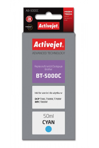 Obrázok pre Activejet AB-5000C inkoust (náhrada za Brother BT-5000C; Supreme; 50 ml; modrý)