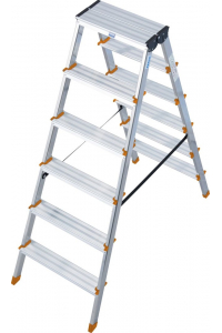 Obrázok pre AW LADDER WOODEN STOOL 2x8 STEPS 150KG