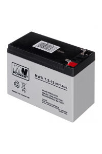 Obrázok pre MPL MW POWER MWS 7.2-12 Baterie do UPS Kyselinová olověný akumulátor VRLA AGM Bezúdržbový 12 V 7,2 Ah Černá, Šedá