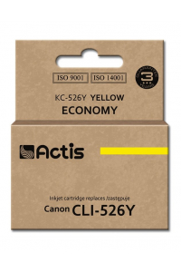 Obrázok pre Actis Inkoust KC-526Y (náhradní inkoust Canon CLI-526Y; standardní; 10 ml; žlutý)