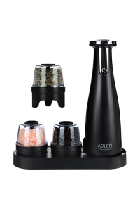 Obrázok pre Spice, Salt & Pepper Grinder - Set of 3 Grinders - USB Adler