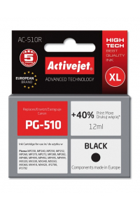 Obrázok pre Activejet Inkoust AC-510R (náhrada za Canon PG-510; Premium; 12 ml; černý)