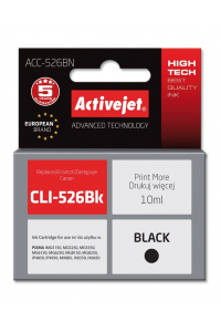 Obrázok pre Activejet inkoust ACC-526BN (Canon CLI-526Bk náhradní; Supreme; 10 ml; černý)