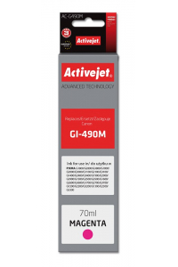 Obrázok pre Activejet Inkoust AC-G490M (náhrada za Canon GI-490M; Supreme; 70 ml; červený)