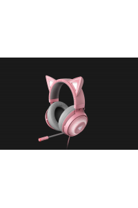 Obrázok pre Razer Kraken Kitty Sluchátka s mikrofonem Kabel Přes hlavu Hraní Šedá, Růžová