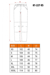 Obrázok pre NEO tools 81-227-XS ochranné kalhoty