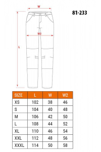 Obrázok pre NEO tools 81-233-M ochranné kalhoty Černá