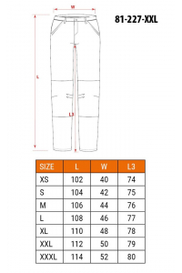 Obrázok pre NEO tools 81-227-XXL ochranné kalhoty