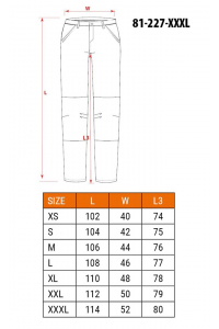 Obrázok pre NEO tools 81-227-XXXL ochranné kalhoty