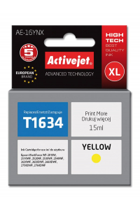 Obrázok pre Activejet AE-16MNX inkoust pro tiskárny Epson, náhrada za Epson 16XL T1633; Supreme; 15 ml; purpurový
