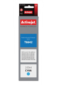 Obrázok pre Activejet AE-664C lahvička s inkoustem pro tiskárnu Epson, náhradní Epson T6642; Supreme; 100 ml; modrá barva