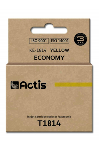 Obrázok pre Actis Inkoust KE-1814 (náhradní inkoust Epson T1814; standardní; 15 ml; žlutý)