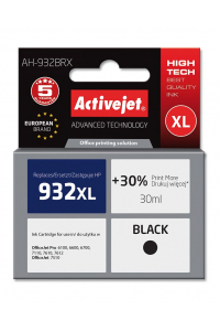 Obrázok pre Activejet AH-932BRX Inkoust (náhrada za HP 932XL CN053AE; Premium; 30 ml; černý)