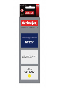 Obrázok pre Activejet AH-GT52Y (náhradní inkoust HP GT52Y M0H56AE; Supreme; 70 ml; žlutý)