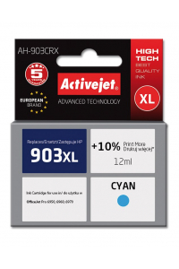 Obrázok pre Activejet AH-903CRX Inkoust (náhradní inkoust HP 903XL T6M03AE; Premium; 12 ml; modrý)