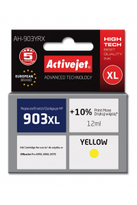 Obrázok pre Activejet AH-903YRX (náhradní inkoust HP 903XL T6M11AE; Premium; 12 ml; žlutý)