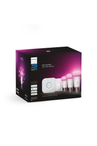 Obrázok pre Philips Hue White and Color ambiance Startovací sada: 3 chytré žárovky s paticí E27 (1100) + vypínač se stmívačem