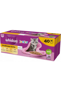 Obrázok pre WHISKAS Junior Poultry in jelly - mokré krmivo pro kočky - 40 x 85g