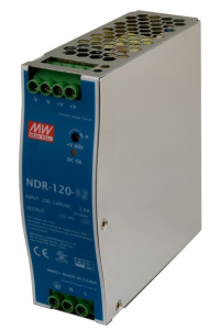 Obrázok pre MEAN WELL DIN RAIL SWITCHING POWER SUPPLY NDR-120-48 48V/120W/2.5A