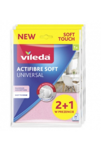 Obrázok pre Vileda ACTIFIBRE Soft Universal Měkká utěrka 2 +1  ks.