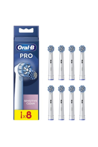 Obrázok pre Oral-B | Replaceable toothbrush heads | EB60X-8 Sensitive Clean Pro | Heads | For adults | Number of brush heads included 8 | White