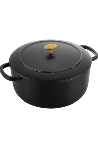 Obrázok pre Ballarini Bellamonte Round Cast Iron Casserole - 7 ltr, Black
