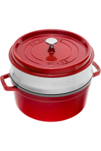 Obrázok pre STAUB LA COCOTTE Garnek żeliwny okrągły z wkładem 3.8 ltr czerwony