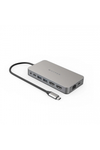 Obrázok pre HYPER Dual 4K HDMI 10-in-1 USB-C Hub For M1/M2 MacBooks USB typu C 104 Mbit/s Stříbrná