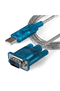 Obrázok pre StarTech.com ICUSB232SM3 kabelová redukce DB-9 USB 2.0 A Modrá, Průhledná