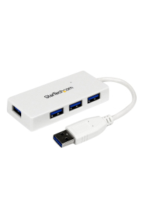 Obrázok pre StarTech.com ST4300MINU3W rozbočovač rozhraní USB 3.2 Gen 1 (3.1 Gen 1) Type-A 5000 Mbit/s Bílá