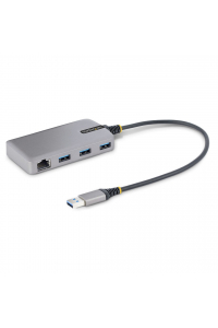 Obrázok pre StarTech.com 5G3AGBB-USB-A-HUB dokovací stanice/replikátor portů Kabel USB 3.2 Gen 1 (3.1 Gen 1) Type-A Šedá